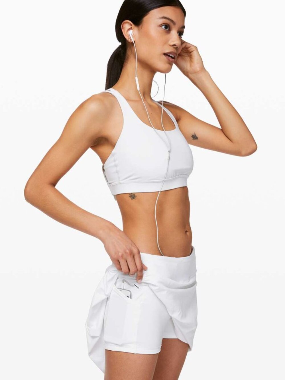 NWT lululemon athletica White Pace Rival Extra Long Performance Skort - Picture 16 of 16